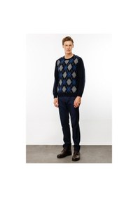 Resim Desen Kadın Kazak Dsn24k24511 Lacivert 