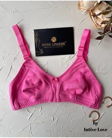 Resim Liza Puantiye Desenli Pamuklu Penye Kalın Askılı Toparlayıcı Bale Pembe 