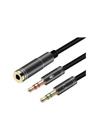 Resim Kulaklık ve Mikrofon Ayırıcı.Stereo Aux Kulaklık Çoklayıcıkablolu 