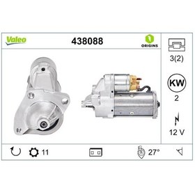 Resim VALEO 438088 Mars Motoru 12V 11 Dis 2.0 Kw Renault Master 1.9Dti 00-03 / Opel Movano 1.9Dti 00-03 4402602 7711134603 (WR644557) 