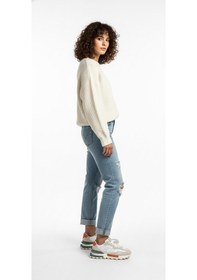 Resim Lufian Stella-1 Bej-beyaz-turuncu Kadın Hakiki Deri Spor Ayakkabı Bej 