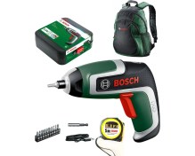 Resim Bosch Ixo 7 Nesil 3.6 V Akülü Mini Vidalama Şarjlı Tornavida, Bosch Sırt Çantası ve Metre 