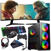 Resim I3 10100F 16GB 120GB SSD 1TB HDD 6GB GTX1660S Çift 24" Monitörlü (Gaming SET) Rogame