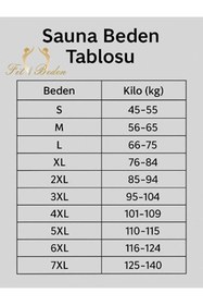 Resim FİT1BEDEN Terletici Zayıflatıcı Inceltici Sauna Erkek Büyük Bedenli Tayt Body Takım 