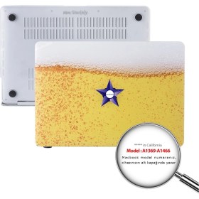 Resim McStorey Macbook Air Kılıf 13 inç Fizzy (Eski USB'li Model 2010-2017) A1369 A1466 ile Uyumlu 