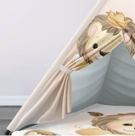 Resim instababyrooms Çocuk Oyun Çadırı Aslan Dijital Baskılı 