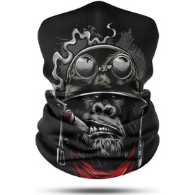 Resim Purolu Maymun Motosiklet Bandana Boyunluk Outdoor Balaklava 