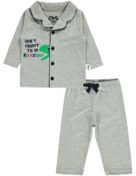 Resim Civil Baby Erkek Bebek Gri Pijama Takımı 6-18 Ay 