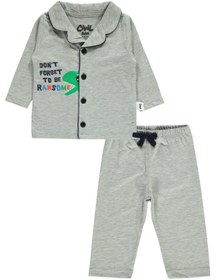 Resim Civil Baby Erkek Bebek Gri Pijama Takımı 6-18 Ay 