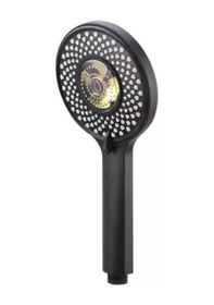 Resim Duş Başlığı 3 Fonksiyonlu Pervaneli Siyah Duş Başlığı Siyah 