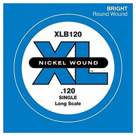 Resim D'Addario XLB120 Tek Bas Gitar Teli (120) 