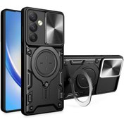 Resim Samsung Galaxy A54 5g Slayt Lens Koruma Telefon Kılıfı Tpu Siyah 