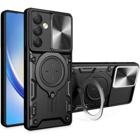 Resim Samsung Galaxy A54 5g Slayt Lens Koruma Telefon Kılıfı Tpu Siyah 