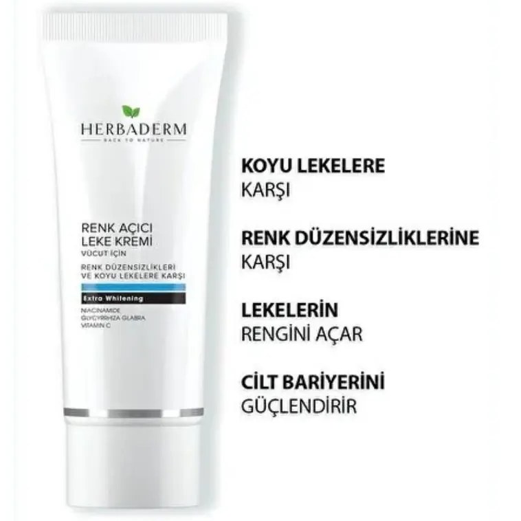 Herbaderm Cilt Beyazlatıcı- Renk Açıcı Vücut Kremi Fiyatı ve Özelliklerı - Badem
