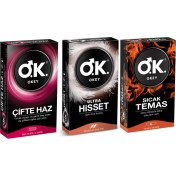 Resim Okey Prezervatif Karışık 3'lü Set 