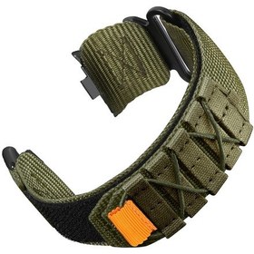 Resim Xiaomi Smart Band 9 Pro/8 Pro/redmi Watch 5/4 İçin Ayarlanabilir Askı Naylon Sihirli Bant Saat Bandı - Ordu Yeşili 
