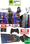Resim DMC N263 (PUBG,GTA 5) Ryzen 5 5500,16gb,1tb Hdd,256gb Ssd,rtx3050,24''180hz 0yuncu Masaüstü Bilgisayar 
