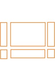 Resim Gizanka Köşe Takım Boyanabilir Çıta Hazır KESIM(ANKA142) 
