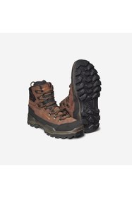 Resim Decathlon Solognac Unisex Su Geçirmez Deri Avcı Botu - Kahverengi - Crosshunt 500 