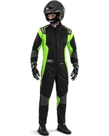 Resim Sparco Futura Fia Onaylı Yarış Tulumu Siyah Yeşil 52 Beden M 