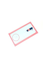 Resim Xiaomi Redmi Note 8 Pro Arka Pil Batarya Kapağı C.c Logolu Cam Beyaz 