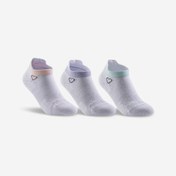 Resim Decathlon Artengo Çocuk Tenis Çorabı - Kısa Konç - 3 Çift - Beyaz / Kalp Logolu - RS160 