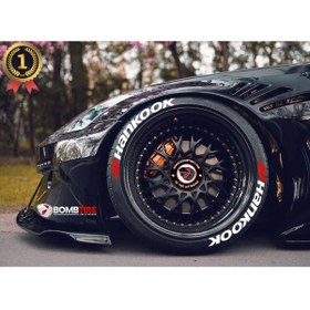 Resim Hankook 3d Lastik Yazısı 2.5 Cm Orijinal 4 Adet+ Yapıştırıcı Oto Lastik Sticker 