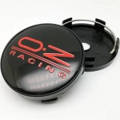 Resim Hightower 4 Adet Oz Racing 60mm Siyah Kırmızı Ekose Jant Kapakları 