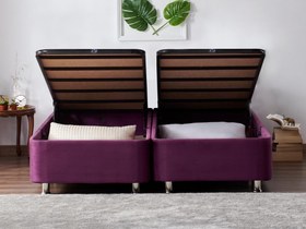 Resim Niron Yatak Purple Çift Kişilik Mor Baza 180 x 200 cm 