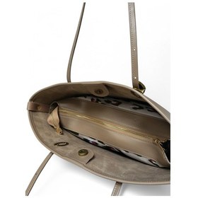 Resim 35x25x9cm Matmazel Caelestis Kadın Omuz Çantası Vizon 