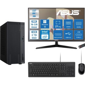 Resim Asus Expertcenter P500MV Intel® Core™ Ultra 7 240H 5.2ghz Aı 16GB Ddr5 2tb SSD 27"120Hz Intel® Graphics WIN11HOME Mini Tower Masaüstü Bilgisayar E724016512B0DH04+ZETTAUSBBELLEK 
