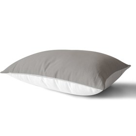 Resim Gri Dijital Baskılı Dekoratif Dikdörtgen Yastık Kırlent Kılıfı - 35 x 55 cm / Tek Yönlü Baskı / Petek 