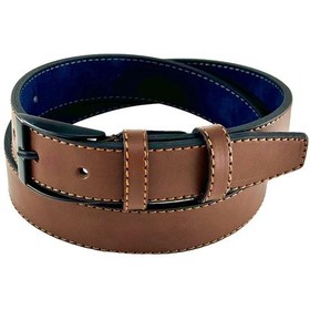 Resim Kahverengi Çocuk Boy Suni Deri Dikişli Model 3 Cm.lik Garson Klasik Kemer Okul Kemeri - G9 001 