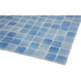 Resim Havuz, Banyo, Sauna, Spa ve Tüm Yüzeyler Için 25X25 mm P.g. Mavi Cam Mozaik 