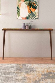 Resim bluecape Hazan 122x12cm Doğal Ağaç Tek Sıra Traverten Taşlı Dresuar 