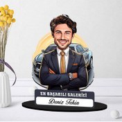Resim Kişiye Özel Erkek Galericiye Hediye Karikatürlü Biblo 