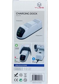 Resim Yues Ps5 Dualsense Şarj Istasyonu Ps5 Uyumlu Şarj Standı 
