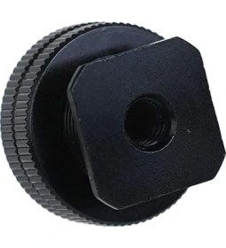 Resim Ayex Flaş Kızağı ve 1/4 Inç, Monopod Vb. Için 5/8 Inç Mikrofon Adaptörü 