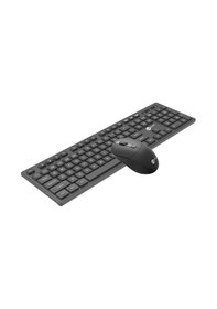 Resim Lecoo Kw201 Kablosuz Q Klavye Mouse Set Siyah Bilgisayar Pc Klavye Mouse Seti 