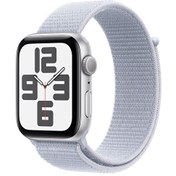 Resim Watch SE GPS 44mm Gümüş Alüminyum Kasa ve Bulut Mavisi Spor Loop Apple