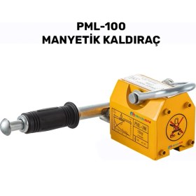 Resim PML-100 Manyetik Kollu Kaldıraç – 100 kg Güçlü Kalıcı Mıknatıs, Metal Kaldırma ve Robot Sabitleme için Fixing Manyetik Kaldırıcı, Magneteksan 