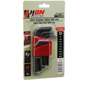 Resim shopwave 9PCS SİYAH KISA - DÜZ 120MM ALYAN ALLEN ANAHTAR TAKIMI BRKT-702279 (5047) 