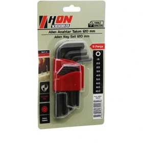 Resim shopwave 9PCS SİYAH KISA - DÜZ 120MM ALYAN ALLEN ANAHTAR TAKIMI BRKT-702279 (5047) 