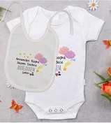 Resim Bitmeyenkartus Bk Kids Anneannem Tasarımlı Bebek Body Zıbın Ve Mama Önlüğü Hediy Çok Renkli 