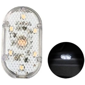 Resim Hightower 1 Adet Beyaz Usb Şarjlı Mini Led Araç İçi Ortam Okuma Lambası 