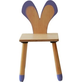 Resim Wood & Joy Doğal Ahşap Renkli Çocuk Sandalye Fare 