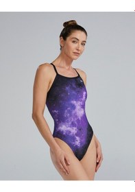 Resim Tyr Durafast Elite Kadın Trinityfit Yüzücü Mayo Mor 