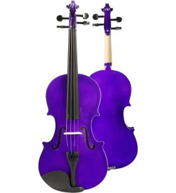 Resim Midex HGA44PU-PAK Mor 4/4 Tam Boy Keman Seti (Yastık Tuner Susturucu Çanta Yay Reçine Yedek Tel Metod) 