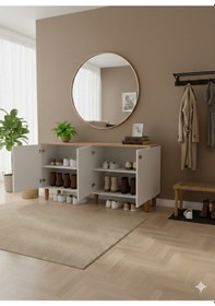 Resim Bohem Konsol,ayakkabılık,ayakkabı Dolabı Beyaz 