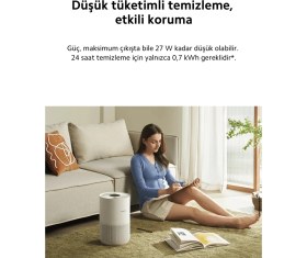 Resim Xiaomi 48M² Bebek ve Çocuk Odası Güvenlikli Masaüstü Hava Temizleyici Ultra Sessiz ve Taşınabilir Alerjik Filtreli 